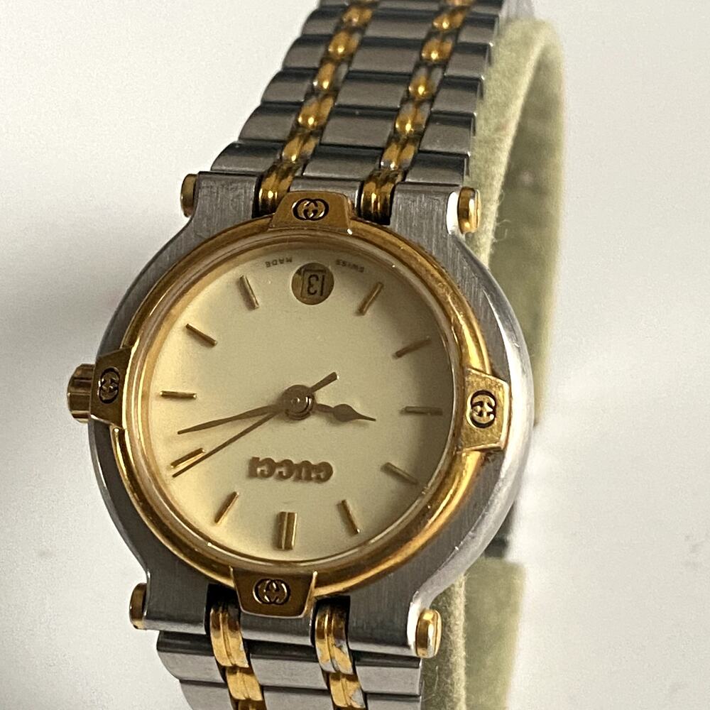 Authentic Gucci Women's Two-Tone Stainless Steel 25mm Watch